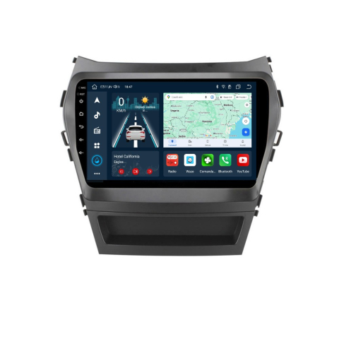 Navigatie Hyundai Santa Fe 3 IX45 (2013-2016) cu Android 14 ecran 9 Inch, 8GB RAM 128 GB ROM,DSP, SIM4 G Carplay si Android Auto [0]