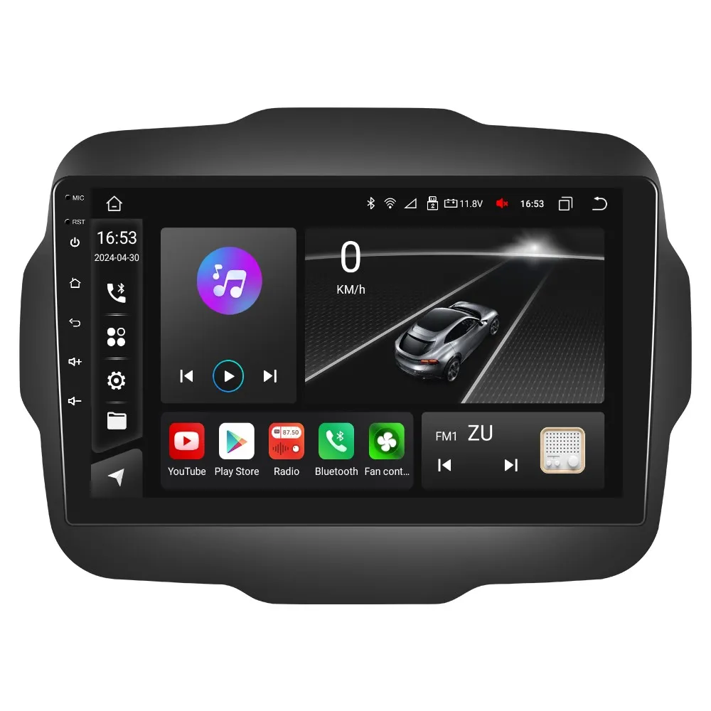 Jeep Renegade (2016-2020) - Navigatie Jeep Renegade (2016-2020), Android 12, 8GB RAM 128GB, SLOT SIM 4G, DSP, Carplay si Android auto, ecran 9 inch