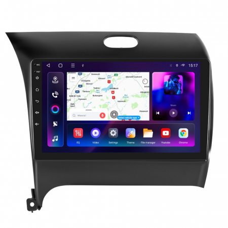 KIA K3 (2013-2016) - Navigatie KIA K3 (2013-2016), Android 12, 8GB RAM 128 GB,SIM 4G. DSP, Carplay si Android auto, ecran 9 inch