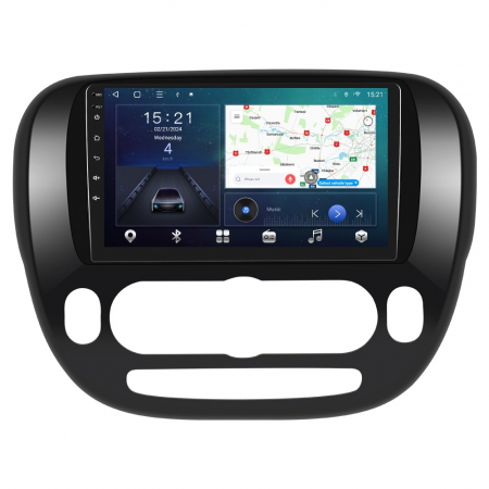 KIA Soul Low End 2014 - Navigatie KIA Soul Low End 2014, Android 12, 4GB RAM 64GB, SIM 4G,  DSP, Carplay si Android auto, ecran 9 inch