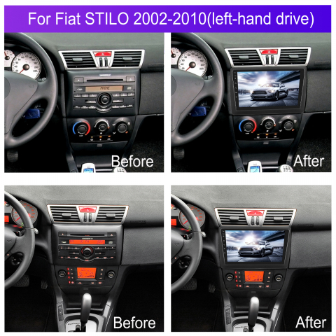 Navigatie Fiat STILO (2002-2010) cu Android, 4 GB RAM 64 GB ROM, DSP, 4G SIM, ecran 9 Inch,Carplay si Android Auto Wifi [1]