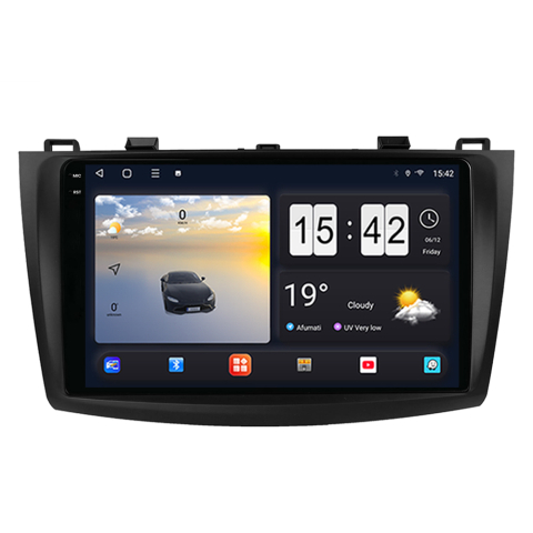 Navigatii Mazda - Navigație Android dedicată 2K QLED Octa-Core UIS8581A cu SIM 4G, CarPlay și Android Auto