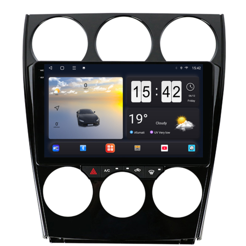 Mazda 6 (2004-2015) - Navigație Android dedicată 2K QLED Octa-Core UIS8581A cu SIM 4G, CarPlay și Android Auto