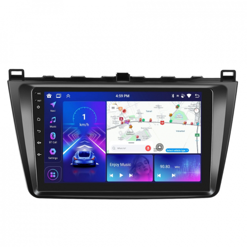 Mazda 6 (2007-2012) - Navigatie Mazda 6 (2007-2012), cu Android 12, 4GB 64GB, CarPlay si Android Auto, DSP, wifi, ecran 9 inch