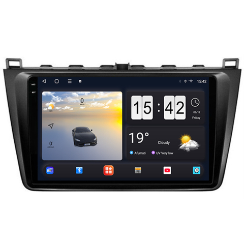 Mazda 6 (2007-2012) - Navigație Android dedicată 2K QLED Octa-Core UIS8581A cu SIM 4G, CarPlay și Android Auto