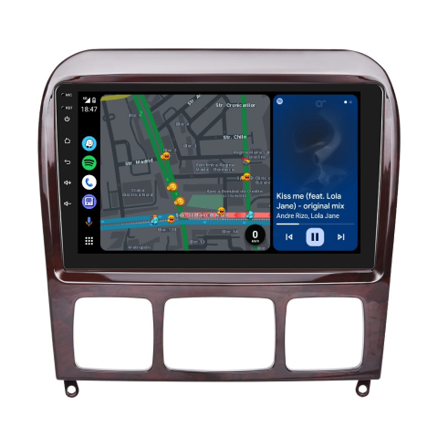 Navigatie Mercedes Benz, S (1999-2007) cu Android, 4GB RAM 64GB ROM, cu SLOT SIM 4G, DSP, ecran 9 Inch, Carplay si Android Auto [3]
