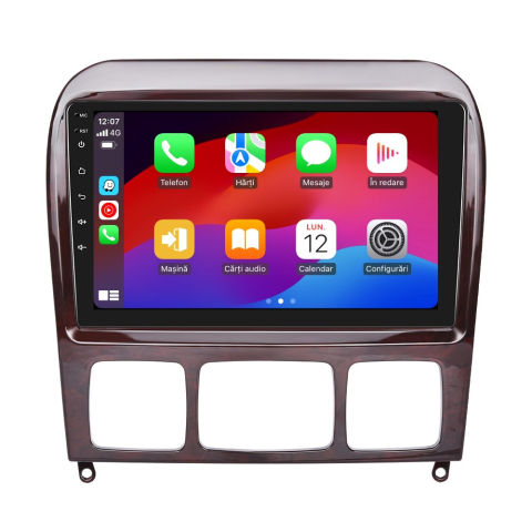 Navigatie Mercedes Benz, S (1999-2007) cu Android, 4GB RAM 64GB ROM, cu SLOT SIM 4G, DSP, ecran 9 Inch, Carplay si Android Auto [2]