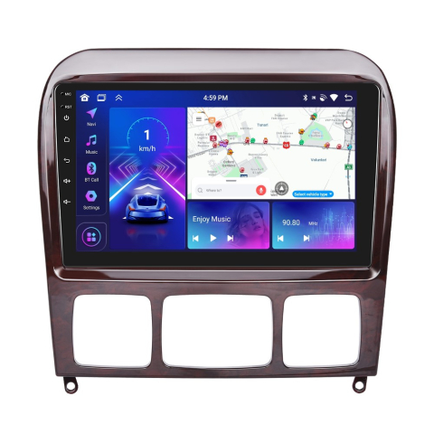 Mercedes-Benz S-Class W200 (1999-2007) - Navigatie Mercedes Benz, S (1999-2007) cu Android, 4GB RAM 64GB ROM, DSP, ecran 9 Inch, Carplay si Android Auto
