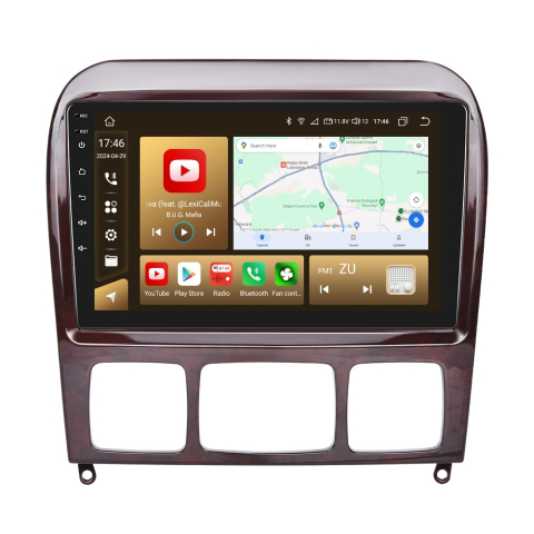Mercedes-Benz S-Class W200 (1999-2007) - Navigatie Mercedes Benz, S (1999-2007) cu Android, 8GB RAM 128GB ROM, cu SLOT SIM 4G, DSP, ecran 9 Inch, Carplay si Android Auto