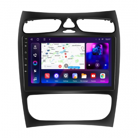 Mercedes Benz CLK W209 (2000-2005) - Navigatie Mercedes Benz CLK W209 (2000-2005), Android 12, 8GB RAM 128GB, SLOT SIM 4G, DSP, Carplay si Android auto, ecran 9 inch