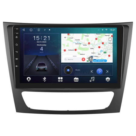 Mercedes-Benz E-class W211/CLS-class (2005-2008) - Navigatie Mercedes-Benz E-class W211/CLS-class (2005-2008), Android 12, 4GB RAM 64GB, SIM 4G, DSP, Carplay si Android auto, ecran 9 inch