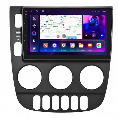 Mercedes Benz ML W163 (1998-2005) - Navigatie Mercedes Benz ML W163 (1998-2005), Android 12, 8GB RAM 128GB, SLOT SIM 4G, DSP, Carplay si Android auto, ecran 9 inch