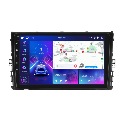 Volkswagen T-ROC (2018-2022) - Navigatie Volkswagen T-ROC (2017-2022) cu Android, 4GB RAM 64GB ROM, DSP, ecran 9 Inch, Carplay si Android Auto