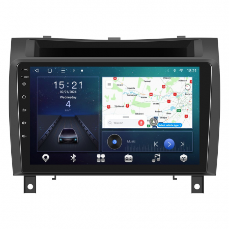 Mercedes-Benz SLK (2004-2010) - Navigatie Mercedes-Benz SLK (2004-2010), Android 12, 4GB RAM 64GB, SLOT SIM 4G, DSP, Carplay si Android auto, ecran 9 inch