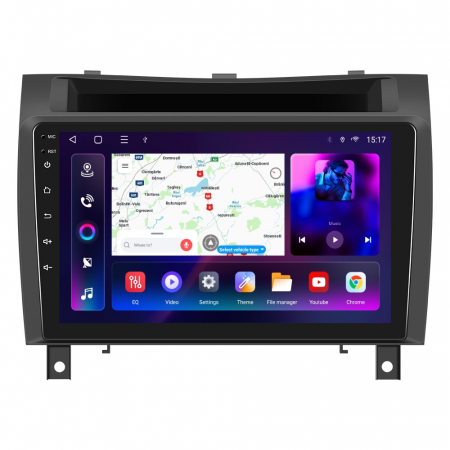 Mercedes-Benz SLK (2004-2010) - Navigatie Mercedes-Benz SLK (2004-2010), Android 12, 8GB RAM 128GB, SLOT SIM 4G, DSP, Carplay si Android auto, ecran 9 inch
