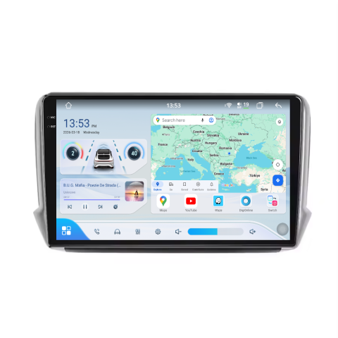 Toate Produsele - Navigatie Peugeot 208-2008 (2012-2019) Android 14, 12GB RAM, 256GB ROM, Ecran 10.33 inch 2K QLED