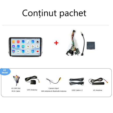 Navigatie Peugeot 208-2008 (2012-2019) Android 14, 12GB RAM, 256GB ROM, Ecran 10.33 inch 2K QLED [4]