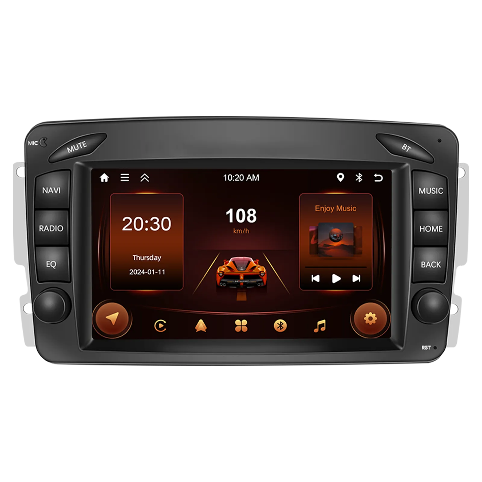 Mercedes Benz CLK W209 (2000-2005) - Navigatie Mercedes-Benz W203/W209/W210, Android 13, 2GB 64GB, CarPlay si Android Auto wifi, ecran 7 inch