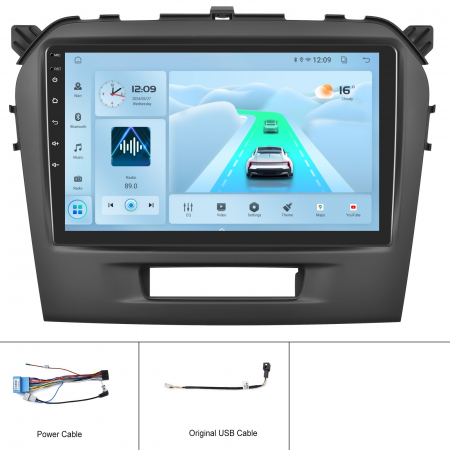 Navigatie Suzuki Vitara 4 (2014-2018), Android 12, 2GB RAM 32GB, DSP, Carplay si Android auto, ecran 9 inch [6]