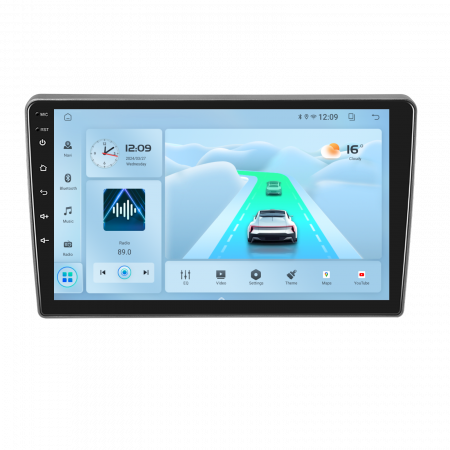 Peugeot 407 (2004-2008) - Navigatie Peugeot 407 (2004-2008), Android 12, 2GB RAM 32GB, DSP, Carplay si Android auto, ecran 9 inch