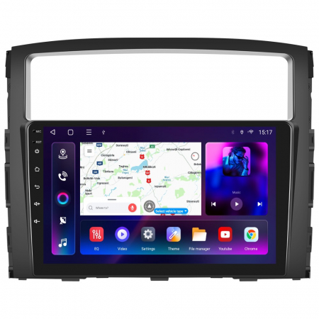 Mitsubishi Pajero (2006-2020) - Navigatie Mitsubishi Pajero (2006-2020), Android 12, 8GB RAM 128GB, SLOT SIM 4G, DSP, Carplay si Android auto, ecran 9 inch