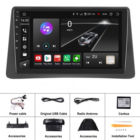 Navigatie Mokka 1 (2012-2016), Android 12, 8 GB 128 GB, SLOT SIM 4G, CarPlay si Android Auto, DSP, ecran 9 Inch [11]