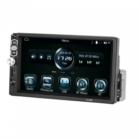 Navigatie MP5 Player Auto 1DIN Universal, CarPlay si Android Auto, Bluetooth, USB frontal, RCA Subwoofer, ecran 7 Inch [4]