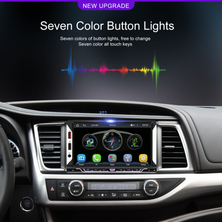 Navigatie MP5 Player Auto 2DIN Universal, cu Carplay si Android Auto Wireless, Bluetooth, USB. 4x60W, ecran tactil 7 inch [16]