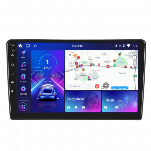 Nissan Navara (2006-2012) - Navigatie Nissan Navara (2006-2012), Android 12, 4GB RAM 64GB, DSP, Carplay si Android auto, ecran 9 inch