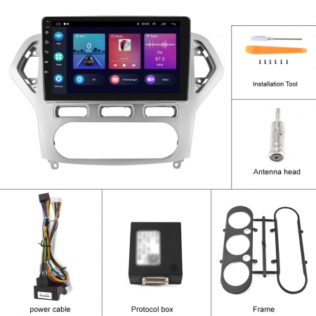 Navigatie Ford Mondeo (2006-2010) cu Android 11, 2GB RAM 32 GB ROM ecran 10.1 Inch,Carplay si Android Auto [7]