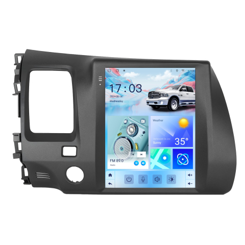 PROMOTII % - Navigatie Honda Civic (2004-2009) Tip Tesla, Android 12, 2GB RAM 32GB, DSP, CarPlay si Android Auto, ecran 9,7 inch