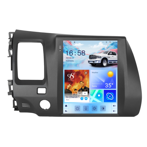 Navigatie Honda Civic (2004-2009) Tip Tesla, Android 12, 2GB RAM 32GB, DSP, CarPlay si Android Auto, ecran 9,7 inch [6]