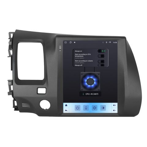 Navigatie Honda Civic (2004-2009) Tip Tesla, Android 12, 4GB RAM 64GB, SLOT SIM 4G, DSP, CarPlay si Android Auto, ecran 9,7 inch [4]