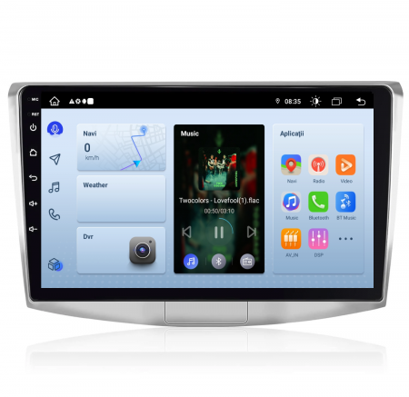 Passat B7 (2011-2015) - Navigatie Passat B6|B7|CC cu Android 12,DSP 8GB RAM 256GB ROM, SIM 4G CarPlay si Android Auto Wi-fi, Youtube, Waze, ecran HD 10.1 Inch