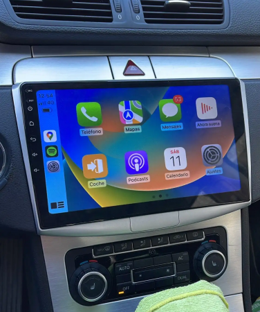 Navigatie Passat B6|B7|CC cu Android 2GB RAM 32GB ROM, Android 13, CarPlay si Android Auto Wi-fi, Youtube, Waze, ecran HD 10.1 Inch [9]