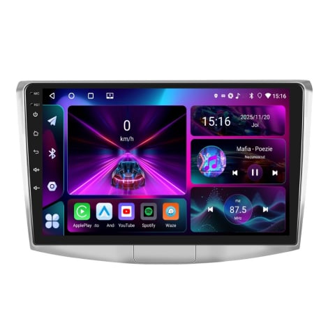 Navigatie dedicata - Navigatie Passat B6|B7|CC cu Android 13, 4GB RAM 64GB ROM, DSP, cu CarPlay si Android Auto Wi-fi, Youtube, Waze, ecran FHD 10.1 Inch