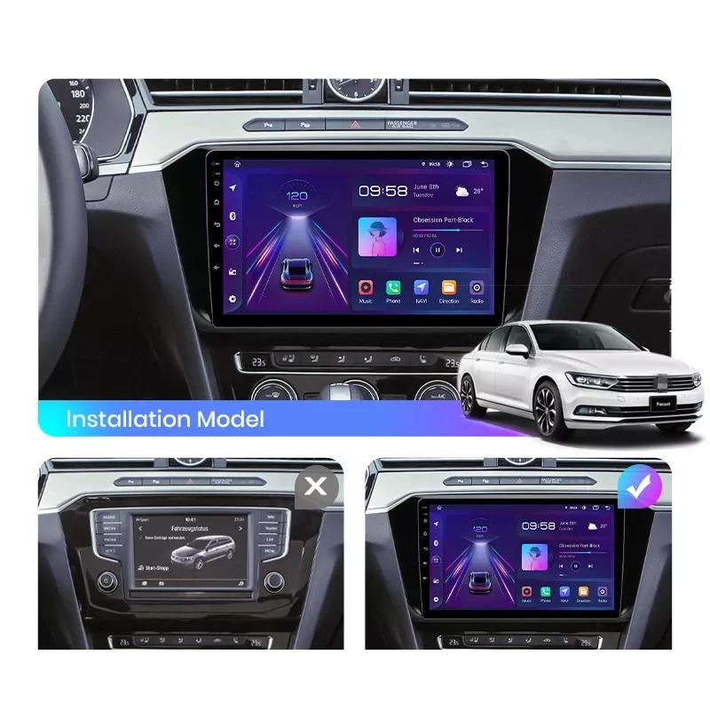 Navigatie Passat B8 (2015-2019) cu Android 12, 8GB RAM 256 GB ROM, SIM 4G, ecran 10.1 Inch,Carplay si Android Auto [1]