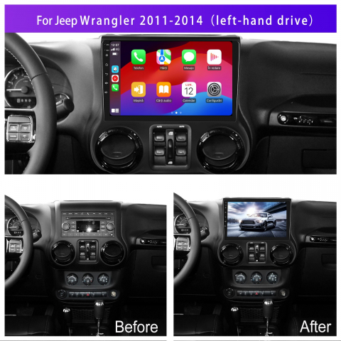 Navigatie Jeep Wrangler (2011-2014) cu Android, 2GB RAM 32GB ROM, DSP, ecran 10,1 Inch, Carplay si Android Auto [3]