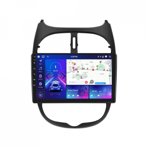 Peugeot 206 (2002-2010) - Navigatie Peugeot 206 Citroen C2 (2002-2010) OEM cu Android, 4GB RAM 64GB ROM, DSP, ecran 9 Inch,Carplay si Android Auto