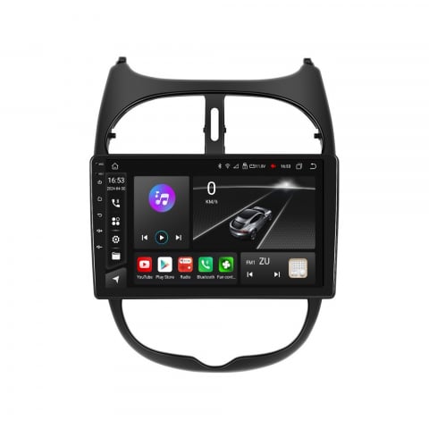 Navigatie Peugeot 206 Citroen C2 (2002-2010) OEM cu Android, 8GB RAM 128GB ROM, cu SOLT SIM 4G, DSP, ecran 9 Inch,Carplay si Android Auto [2]