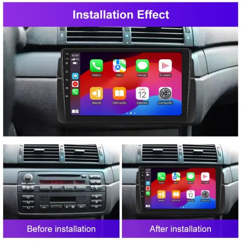 Navigatie BMW E46 (1998-2005) Display INCELL, Android 15, 4GB 128GB, DSP, CarPlay si Android Auto ecran 9 Inch [1]
