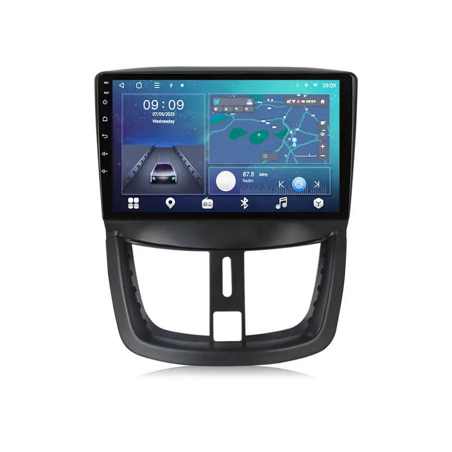 Peugeot 207 (2009-2013) - Navigatie Peugeot 207 (2009-2013) cu Android 12, 8GB RAM 128GB ROM,DSP, SIM 4G Carplay si Android Auto  ecran 9 Inch