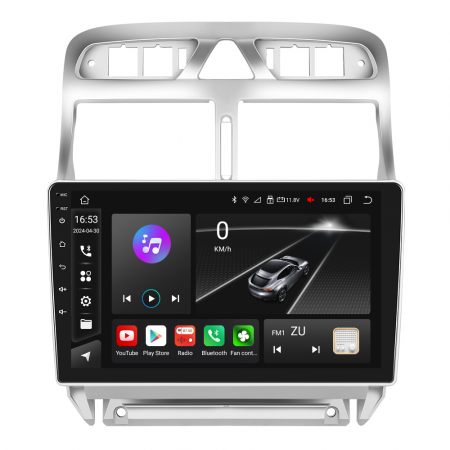 Peugeot 307 (2006-2013) - Navigatie Peugeot 307 (2002-2013) Android 12, 8GB RAM 128GB,SLOT SIM 4G, DSP, Carplay si Android Auto ecran 9 inch