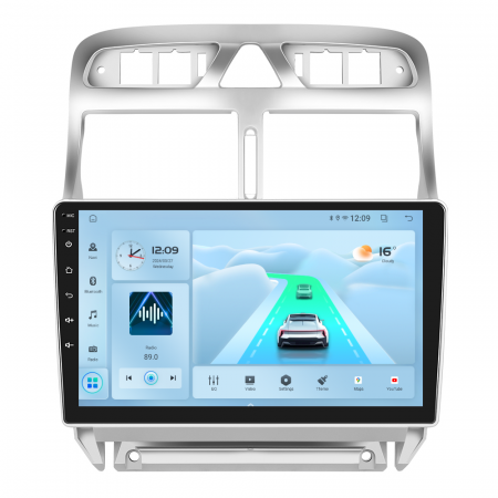 Peugeot 307 (2006-2013) - Navigatie Peugeot 307 (2007-2013) cu Android 12, 2GB RAM 32 GB ROM, DPS, Carplay si Android Auto,ecran 9 inch