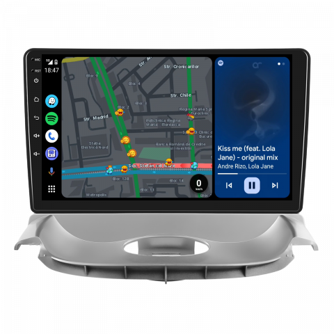 Navigatie Peugeot 206 (2004-2008) Citroen C2 (2006-2013) cu Android, 4GB RAM 64GB ROM, DSP, ecran 9 Inch,Carplay si Android Auto [6]