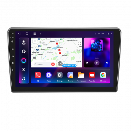 Peugeot 407 (2004-2008) - Navigatie Peugeot 407 (2004-2008), Android 12, 8GB RAM 128GB, SLOT SIM 4G, DSP, Carplay si Android auto, ecran 9 inch