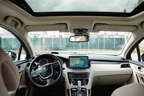 Navigatie Peugeot 508 (2012-2016) 13.1 inch 2K QLED, cu Android 12, 4GB RAM 64GB, SLOT SIM 4G, DSP, CarPlay si Android Auto [3]