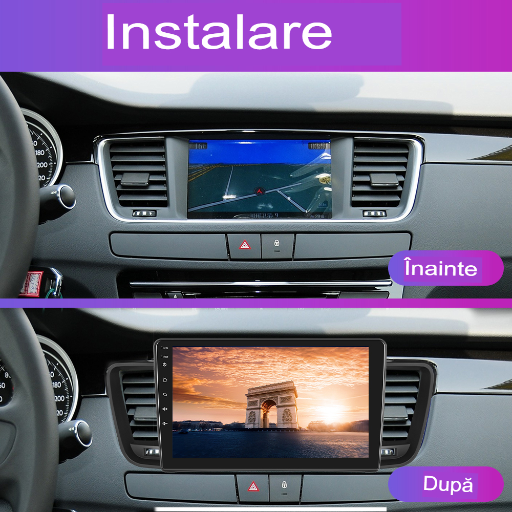 Navigatie Peugeot 508 (2012-2016) cu Android 13, 6GB RAM 128 GB ROM PREMIUM, ecran 9 Inch 2.5 IPS ,Carplay si Android Auto [3]