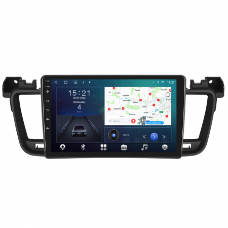 Peugeot 508 (2011-2018) - Navigatie Peugeot 508 (2012-2016) cu Android 12, 4GB RAM 64 GB, SLOT SIM 4G, DSP, CarPlay si Android Auto ecran 9 Inch