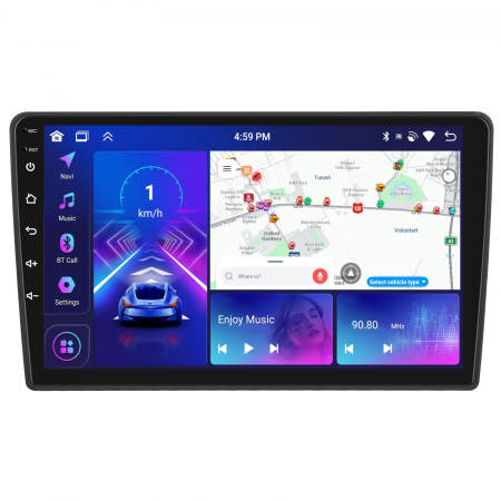Peugeot Partner (2008-2018) - Navigatie Peugeot Partner (2008-2018), Android 13, 4GB RAM 64GB, DSP, Carplay si Android auto, ecran 9 inch